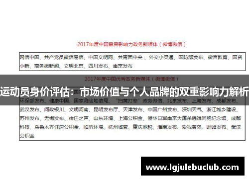 运动员身价评估：市场价值与个人品牌的双重影响力解析
